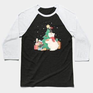 Making a Christmas Tree Baseball T-Shirt